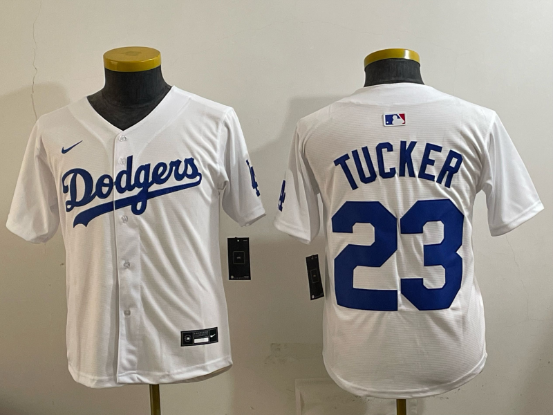 youth 2026 Los Angeles Dodgers #23 Tucker White Game Nike MLB Jersey 006->youth mlb jersey->Youth Jersey